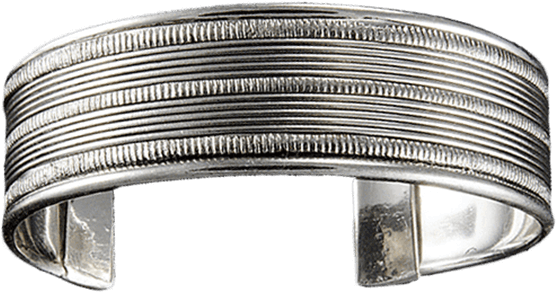Antique Silver Lines Wide Cuff Bracelet - "antique Silver Lines Wide Cuff Bracelet" (555x555), Png Download