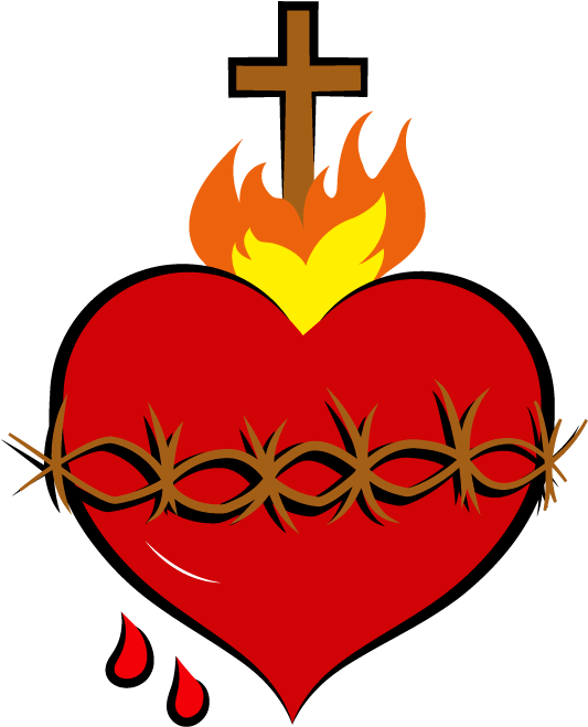 In Corde Iesu - Sagrado Corazon De Jesus Caricatura (709x709), Png Download