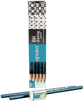 Apsara Drawing 6h Pencils Pack Of - Apsara 6b Grade Graphite Pencils - Pack Of 10 (660x450), Png Download