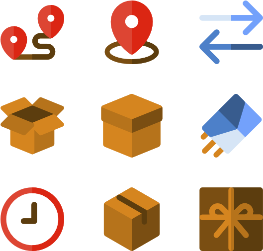 Shipping And Delivery - Distribution Icons (600x564), Png Download
