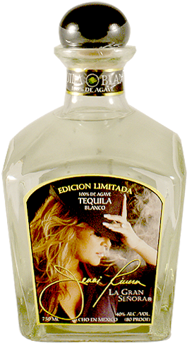 Jenniriveratequila - Jenni Rivera Bottle (287x513), Png Download