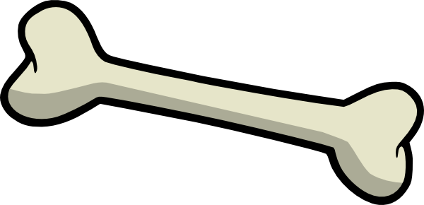 Dog Bone Clipart (600x290), Png Download