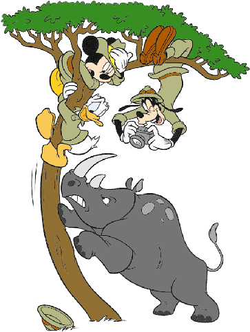 Disney Mickey Mouse Safari Cartoon Images Free To Copy - Mickey Png Safari Clipart (500x500), Png Download