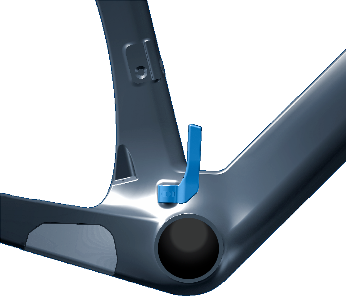 Chainstay Watcher Supreme - Carbon (1350x1350), Png Download