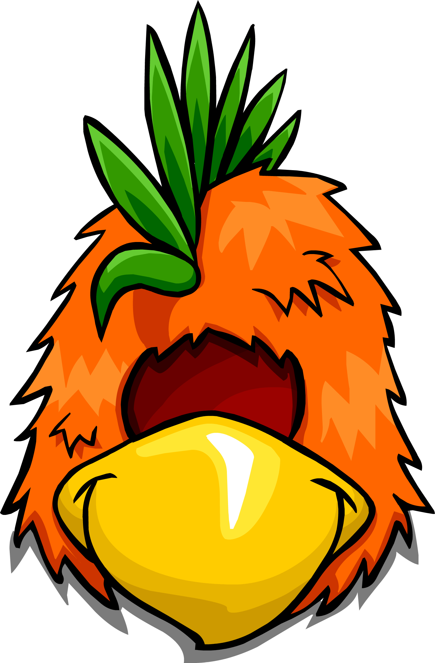 Bird Mascot Head - Club Penguin (1478x2252), Png Download