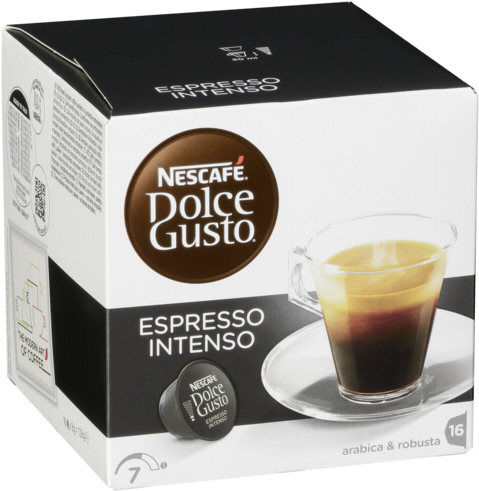 Nescafe - Espresso Intenso Dolce Gusto (488x500), Png Download
