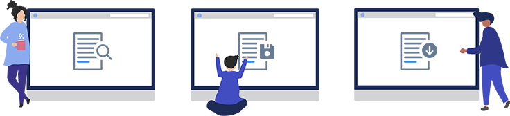 Browse, Save & Download Premium Templates For Free - Download (736x168), Png Download