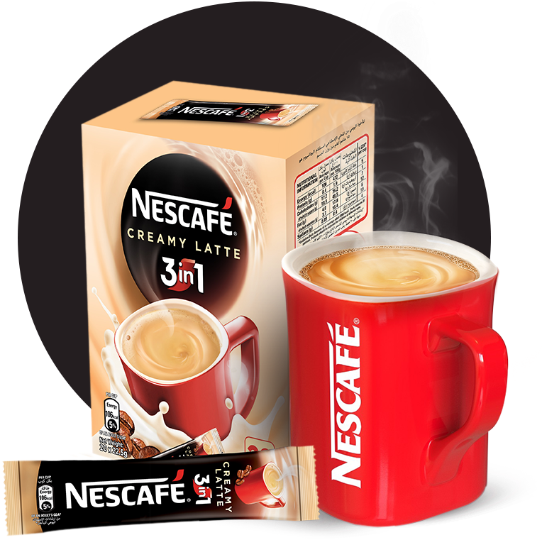 Nescafé® My Cup® 3in1 Creamy Latte Coffee Mix - نسكافيه كريمي لاتيه (900x900), Png Download