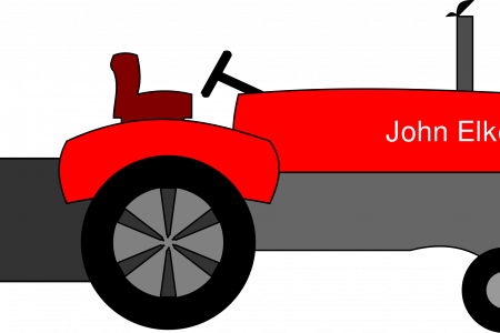 Tractor Clipart Case Ih Tractor - Tractor (450x300), Png Download