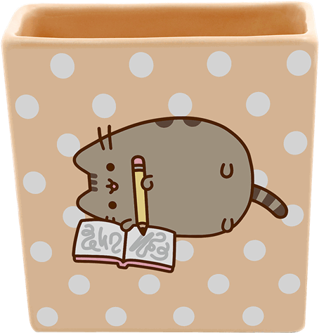 Our Name Is Mud Pusheen Pencil Holder 6000287 (600x600), Png Download