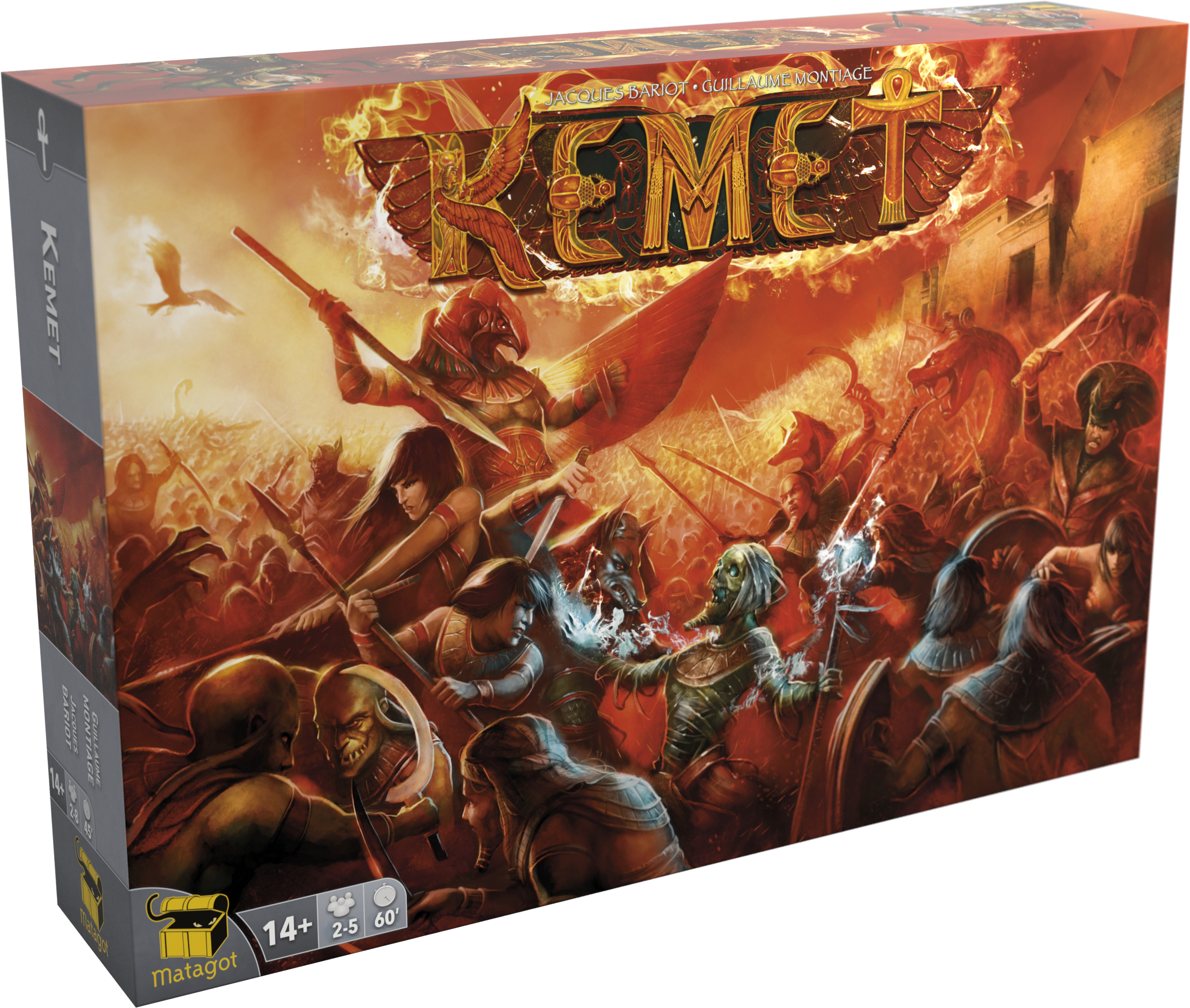 A Game By - Kemet Board Game (2565x2173), Png Download