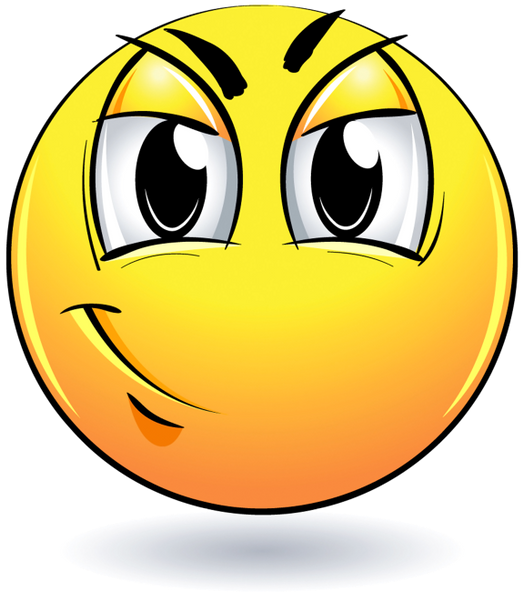 Смайлик, Веселый Смайлик, Улыбка - Ondeugende Smiley Sticker Type 7 (523x600), Png Download