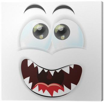 Cuadro En Lienzo Cara Feliz De La Historieta • Pixers® - Caras En Caricatura Para Facebook (400x400), Png Download