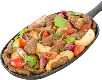 Free Chinese Food Box Png - Lomo Saltado (414x324), Png Download