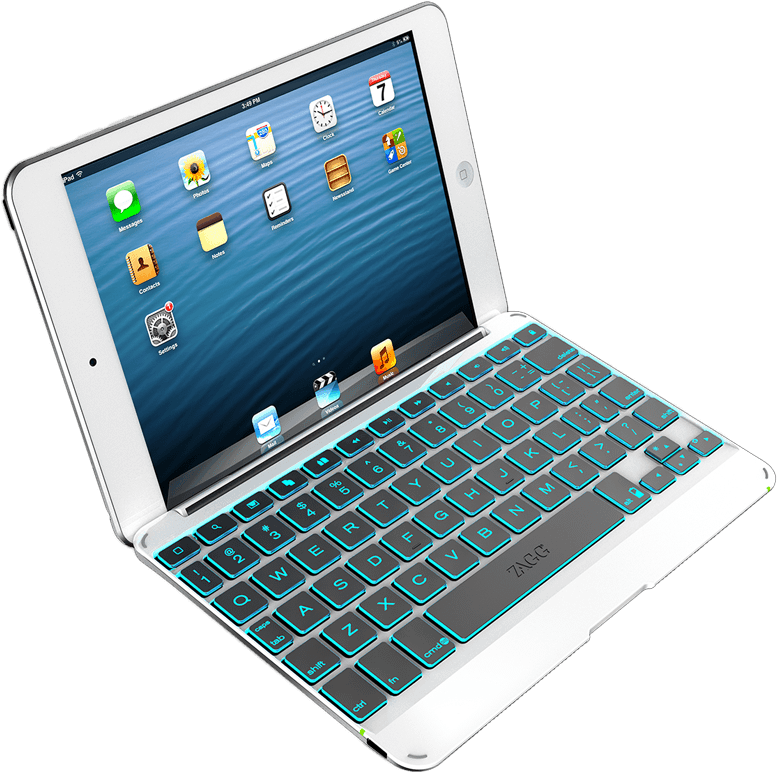 Keyboard Ipad Clipart - Zagg Ipad Mini Keyboard Case (800x800), Png Download