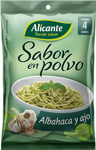 Sabor En Polvo De Albahaca Y Ajo - Alicante (480x600), Png Download