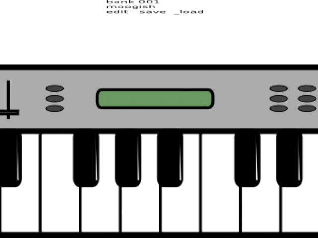 Keyboard Clipart Vector Computer - Musical Keyboard (640x480), Png Download