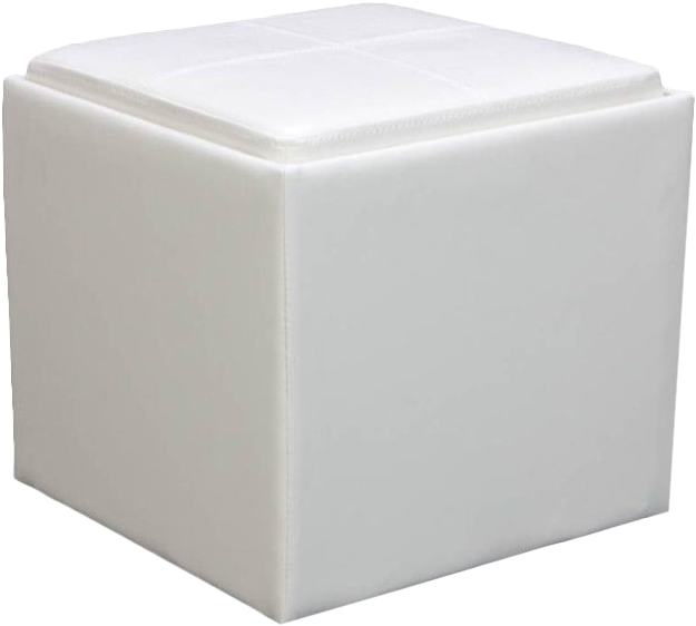 Trent Home Ladd Faux Leather Storage Cube Ottoman In - Faux Leather Storage (798x798), Png Download