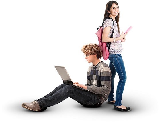 Elaboración Del Curso De Capacitación Para Tutores - Estudiantes Universitarios Felices Png (560x440), Png Download