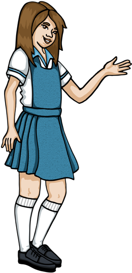 Estudiante - Cartoon (278x550), Png Download