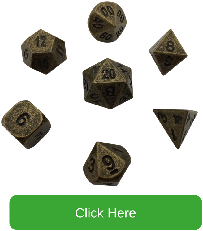 Gunmetal Gold Color With Black Numbers Metal Dice - Gold (800x800), Png Download