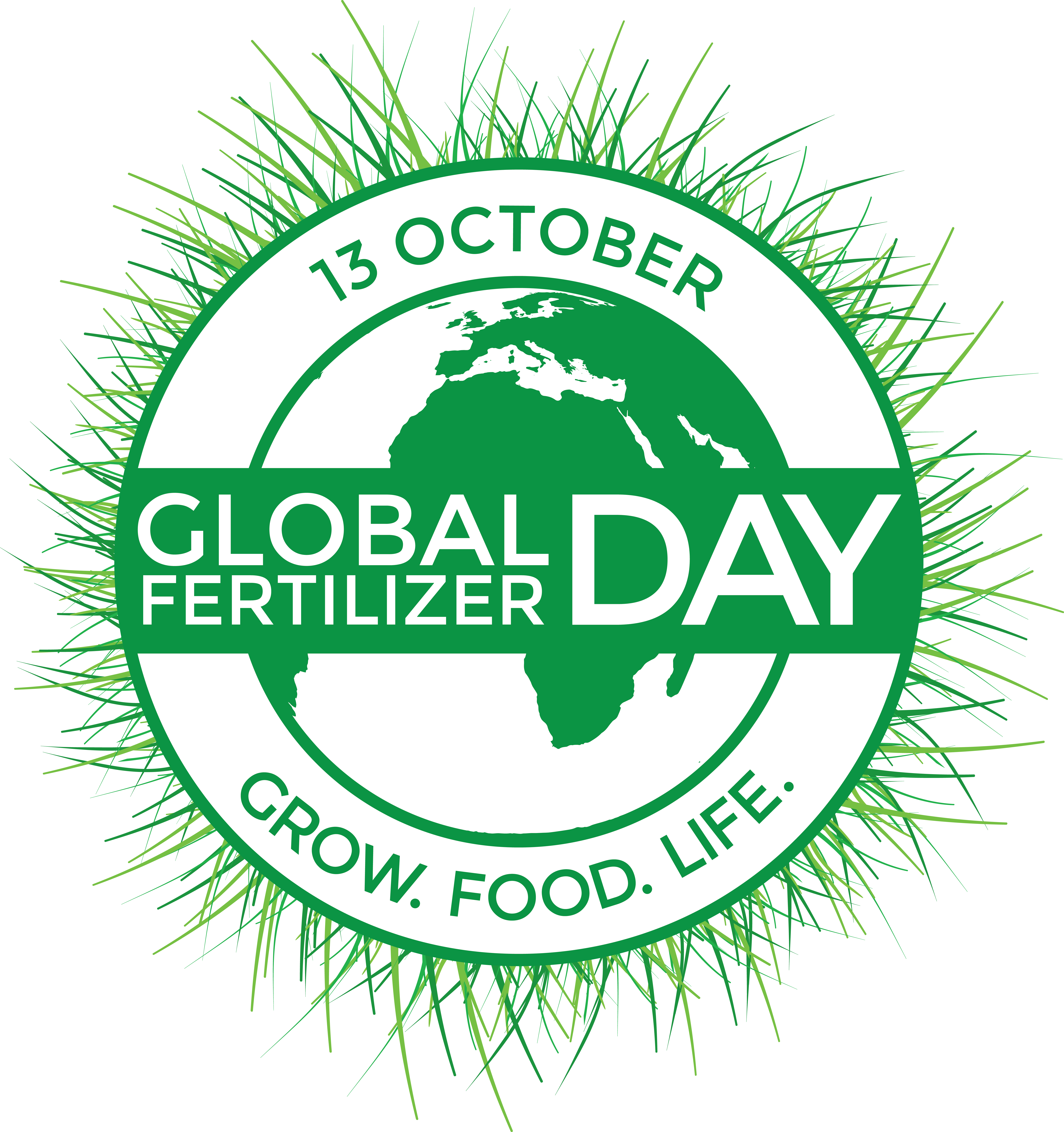 Gfd Logo White With Grass (6219x6618), Png Download