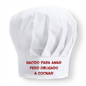 Gorro Cocinero Nacido Para Amar Obligado A Cocinar - Kitchen (350x467), Png Download