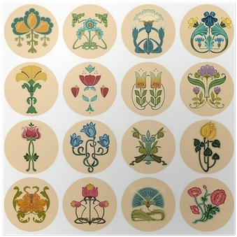 Vintage Flowers Label Set - Fuzzy Logic Books (400x400), Png Download