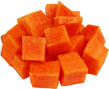 Homeiqf Iqf Papaya Slices And Dices - Slices Of Papaya (606x383), Png Download