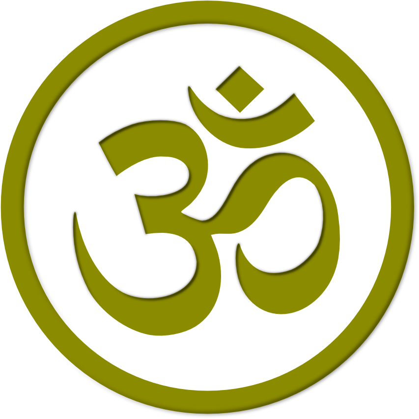 Hph = Hot Power Yoga - Om Symbol In Circle (999x999), Png Download