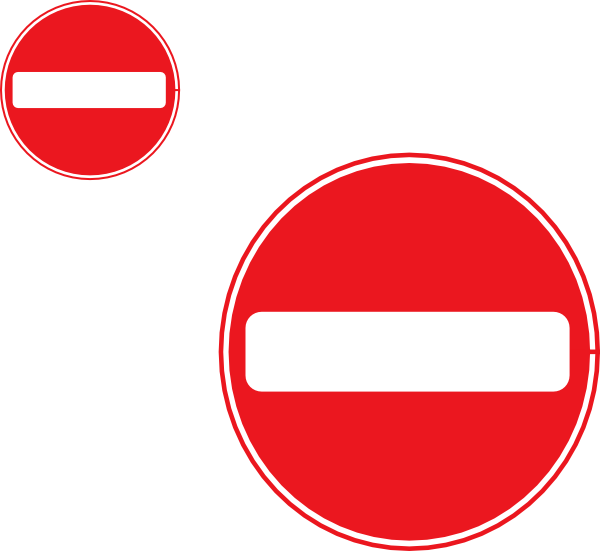 No Entry Sign Clear Background (600x551), Png Download