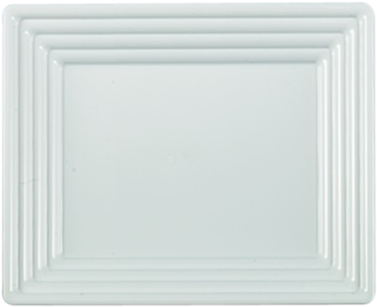 White Plastic Serving Tray Heavyweight Square Platter - Serving Tray (1280x1256), Png Download
