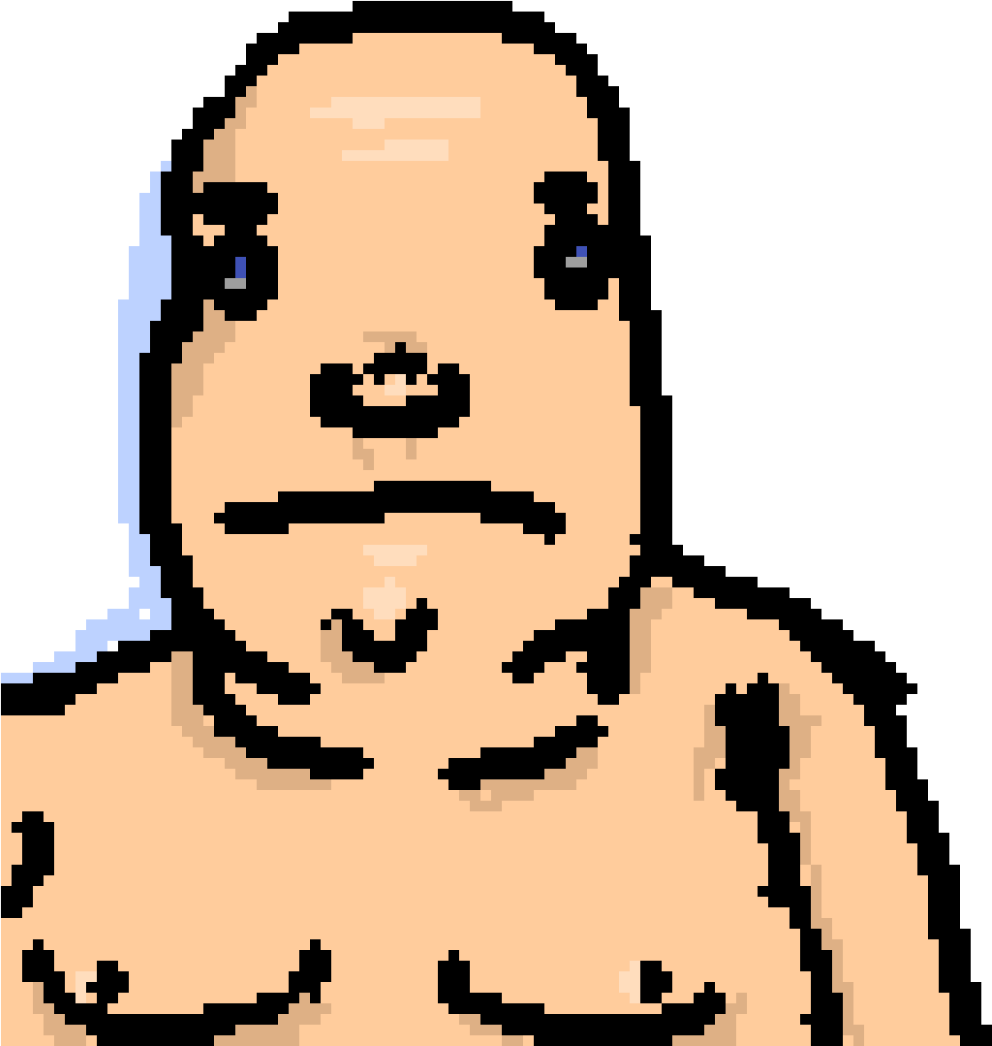 Fat Shirtless, Man Baby - Man (1200x1200), Png Download