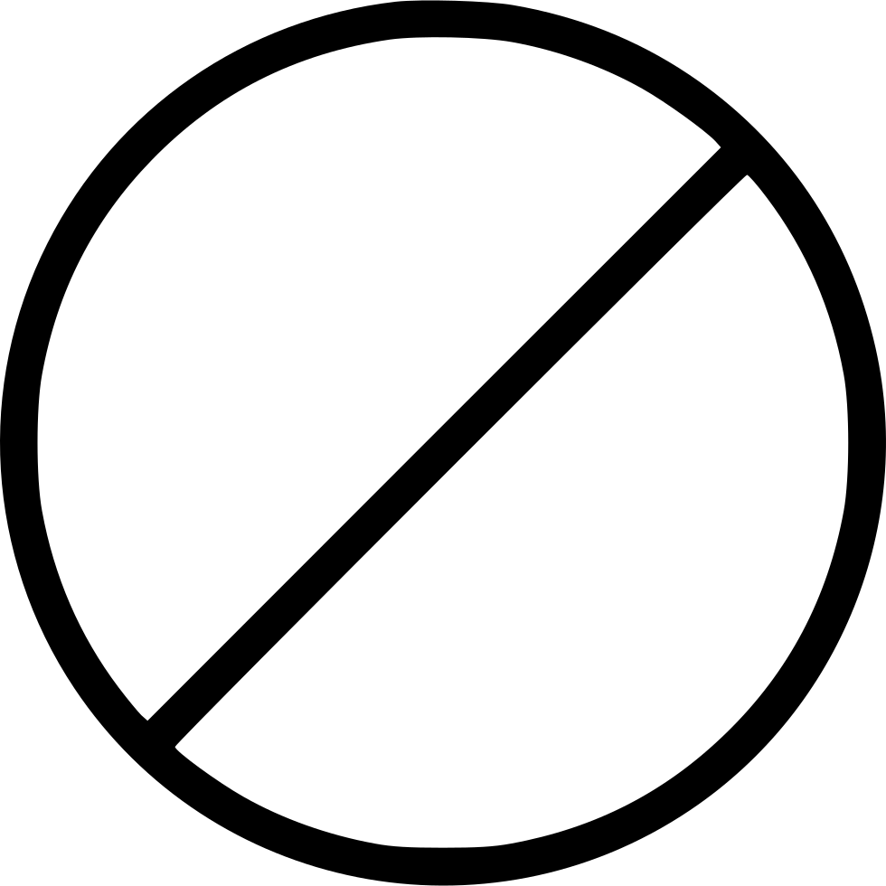 No Entry Sign - Don T Vote (980x980), Png Download