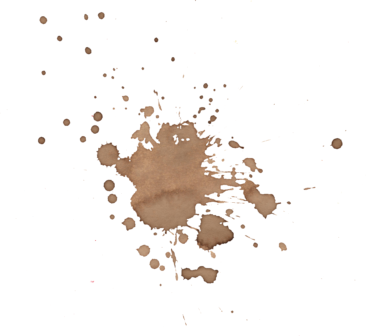 Coffee Splatter - Sand (1258x1154), Png Download