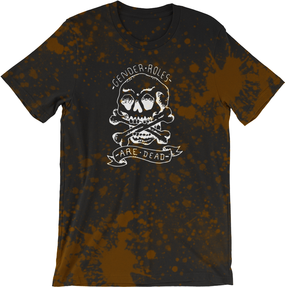 Gender Roles Are Dead Splatter Tee (1000x1000), Png Download