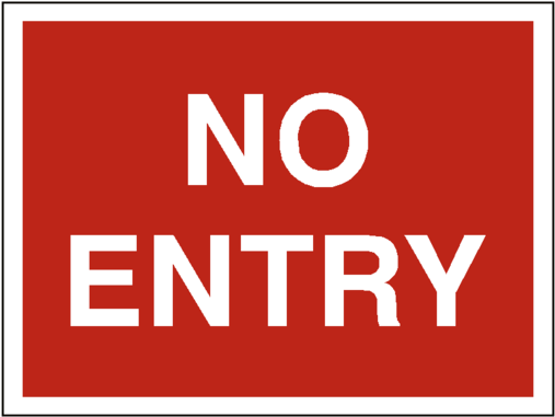 No Entry Traffic Sign - Car Park No Entry Sign (600x600), Png Download