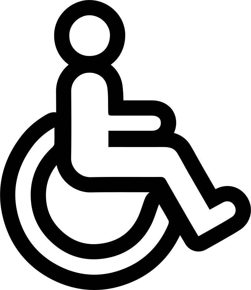 Disability Comments - Disability Symbol White (848x980), Png Download