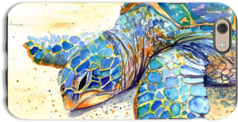 Presenting The Artwork Of Marionette Taboniar - Sea Turtle Hawaiian Painting (550x550), Png Download