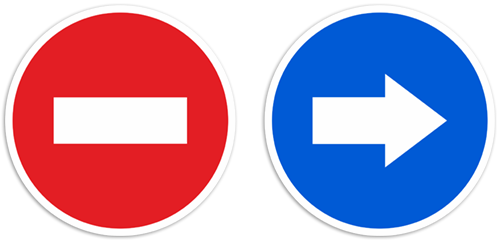 Car & Motorbike Stickers - Señal De Trafico Png (500x241), Png Download