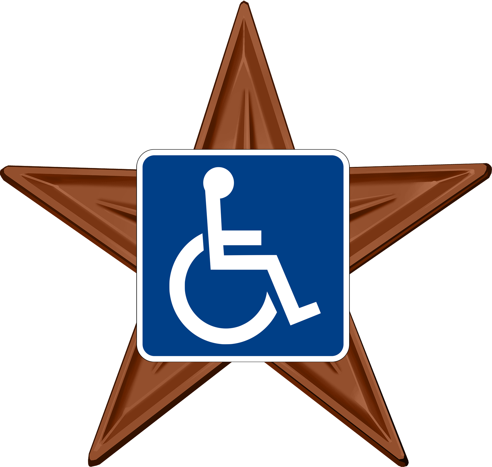 Download Transparent Disability Barnstar Hires - Handicapped Sign - PNGkit