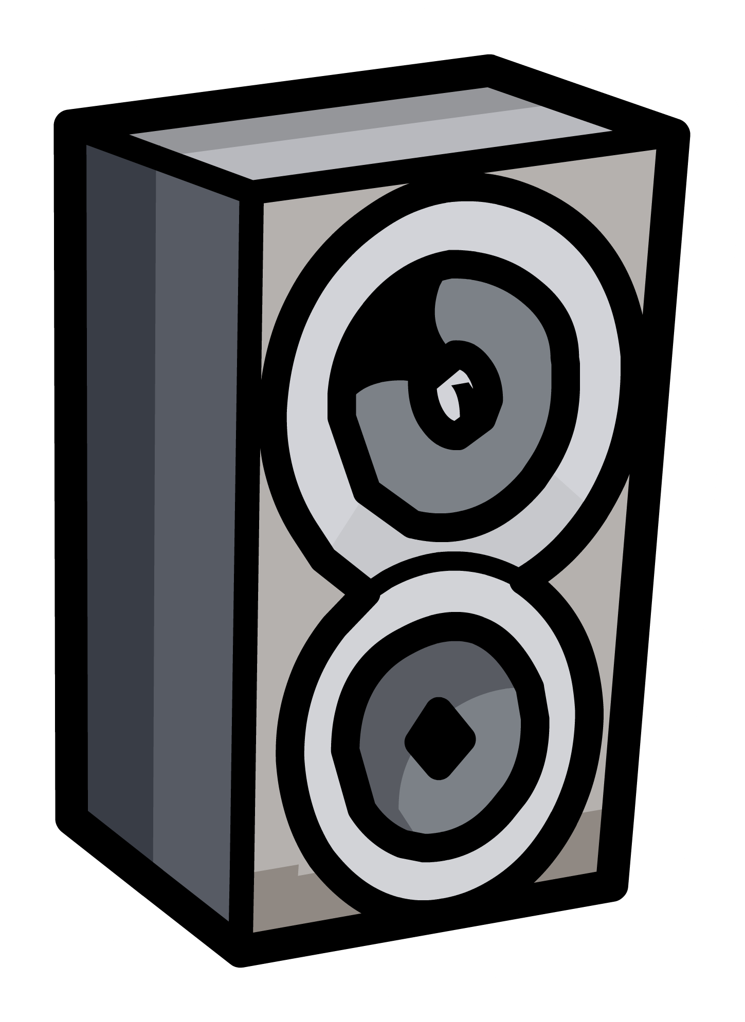 Speaker Pin - Png - Club Penguin (1449x1989), Png Download