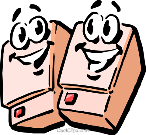 Cartoon Speakers Royalty Free Vector Clip Art Illustration - Illustration (480x443), Png Download