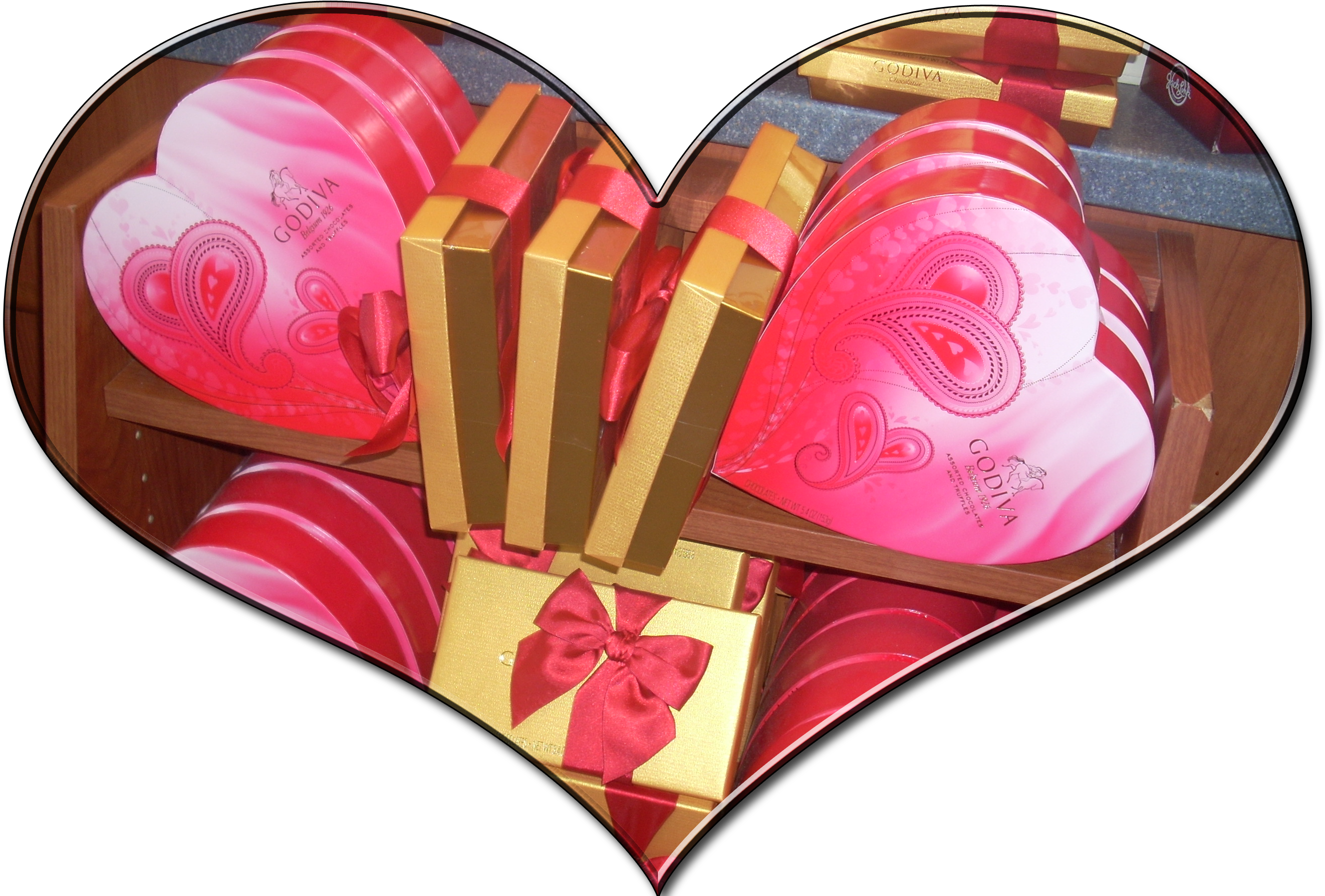 Heart With Candies Inside - Heart (2683x1948), Png Download