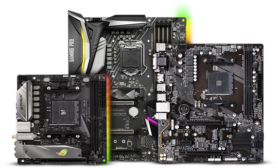 Primary Components - Motherboard - Gigabyte Ga-ab350m-hd3 (572x347), Png Download