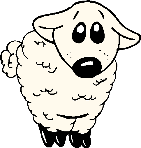Cartoon Sheep - Year Of The Sheep 2003 (490x530), Png Download