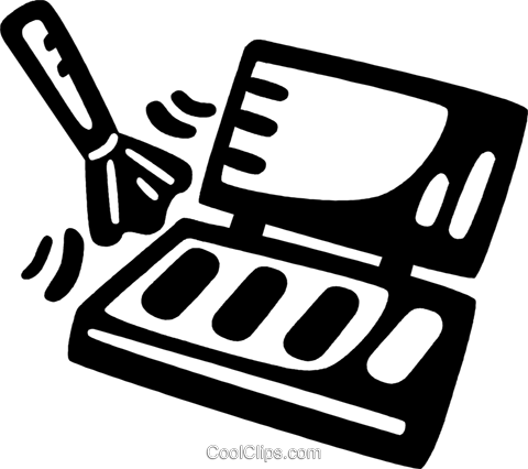 Maquiagem Livre De Direitos Vetores Clip Art Ilustração - Png Maquiagem Vetor Preto (480x426), Png Download