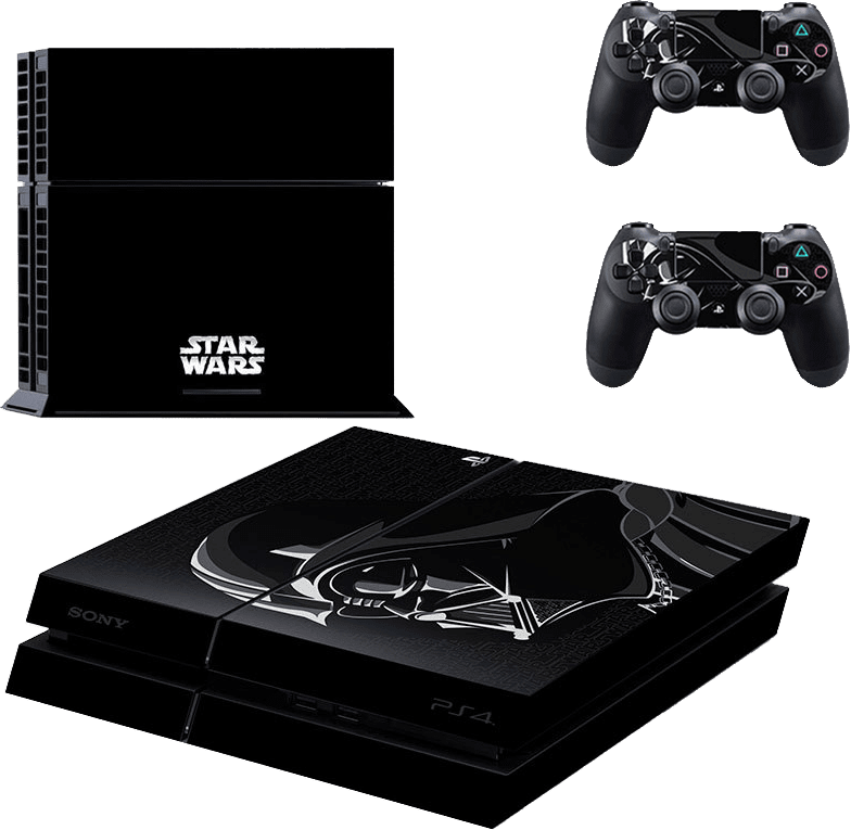 Ps4 Skin Star Wars Darth Vader Head Ps4 - Venom Decal On Ps4 Pro (784x765), Png Download