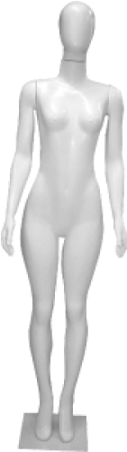 Download Manequim Feminino Branco Com Bracos Retos Altura 1 65m Manequim Cabeca De Ovo Full Size Png Image Pngkit