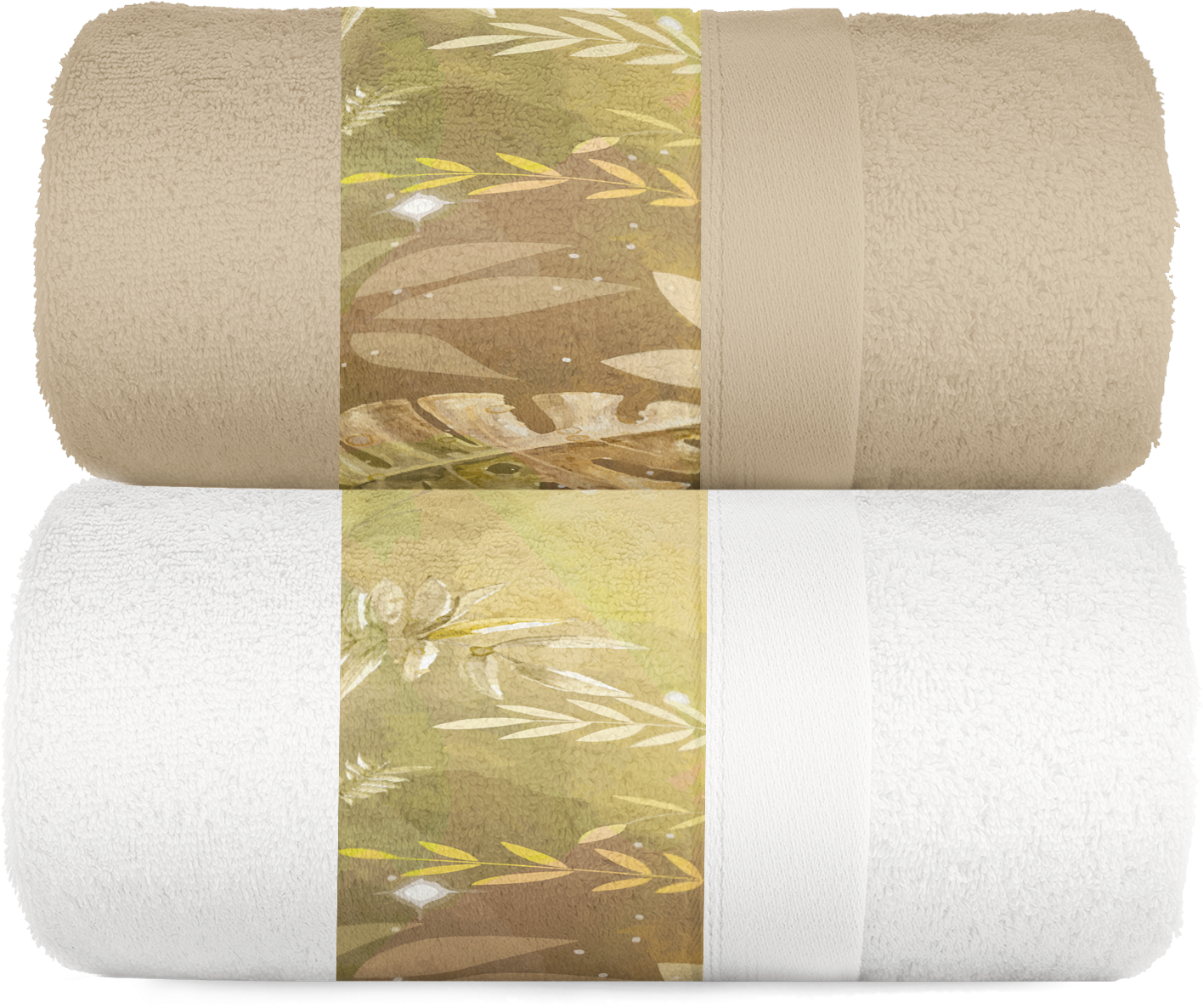 Jogo Banho Folhas D - Brass (2000x2000), Png Download